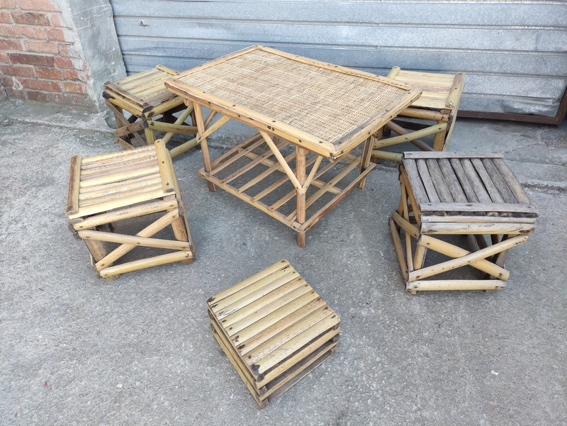 mesa taburete bancada africa palma 50x75-90x53 6u